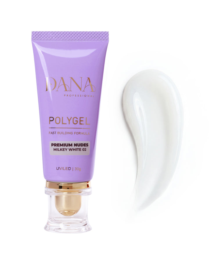 Polygel Premium Nudes - Milky White 02 (30ml)